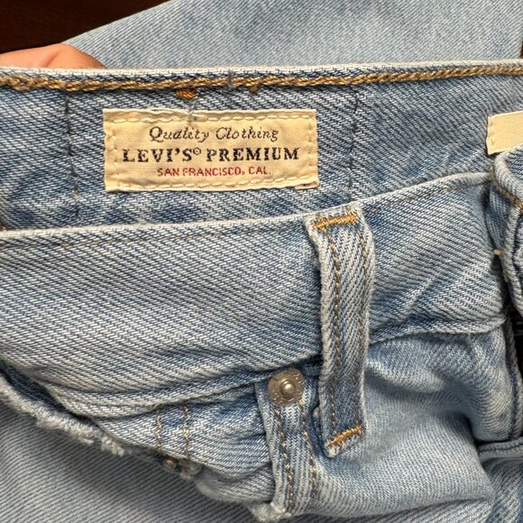 Levi's Light Blue Flare & Wide Leg Jeans - Picture 7 of 8